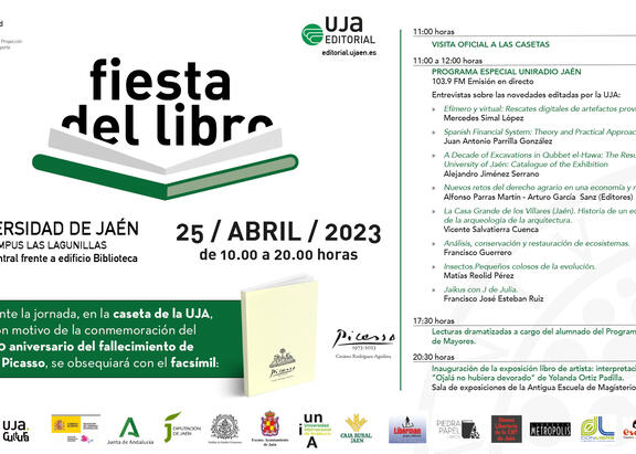 La Universidad de Jaén celebra el 25 de abril su Fiesta del Libro