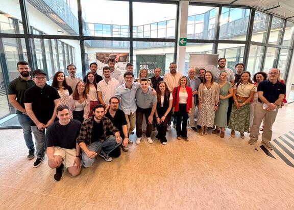 Investigadores miembros, en la presentación del proyecto.