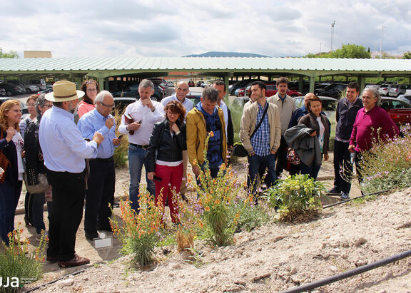 Visita al Jardín de Flora Autóctona de la UJA. Foto:Álvaro Santiago.