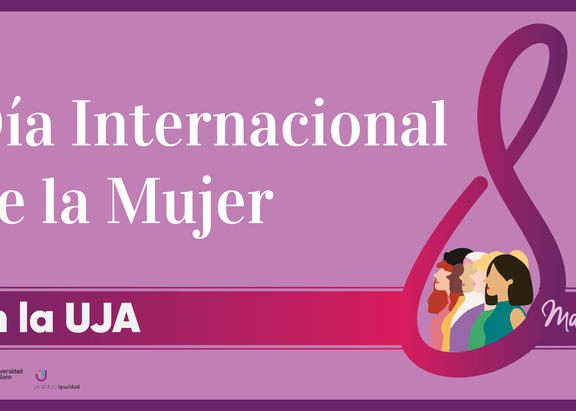 Cartel del Día Internacional de la Mujer en la UJA.