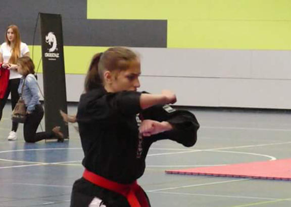 Ana Marín Sánchez, en un momento de una competición