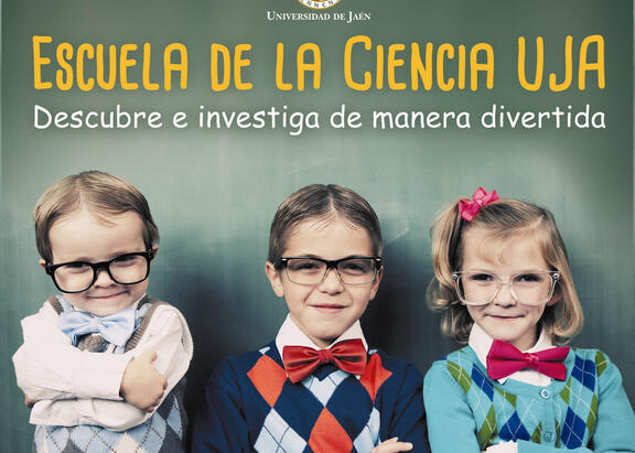 Cartel de la Escuela de la Ciencia UJA.