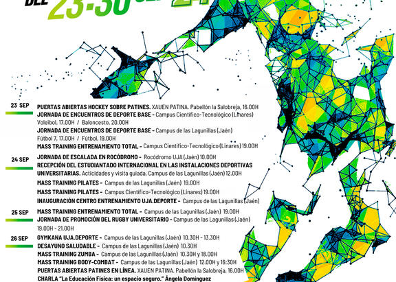 Cartel de la Semana Europea del Deporte de la UJA.