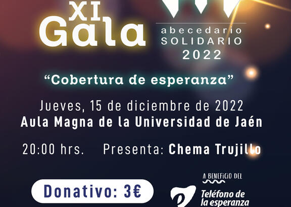 Cartel de la Gala 'Abecedario Solidario 2022'.