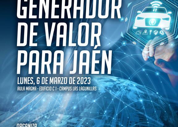 Cartel de la jornada sobre 'El CETEDEX, generador de valor para Jaén'.