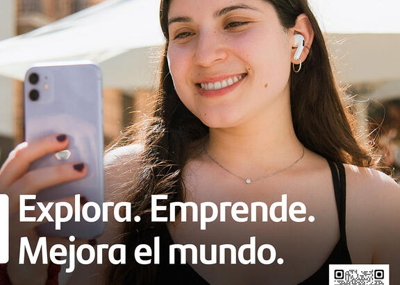 Cartel del programa Santander X Explorer en el que participa la UJA.