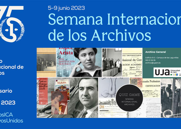 Cartel de la Semana Internacional de los Archivos 2023 en la UJA.