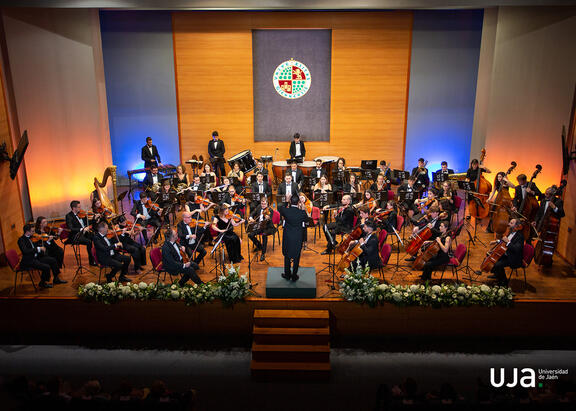 Concierto ofrecido por la Orquesta de la Universidad de Jaén en el Aula Magna del Campus Las Lagunillas.