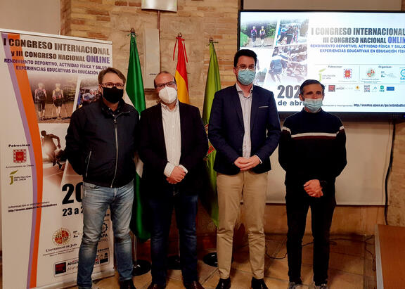 De izquierda a derecha, Juan A. Párraga, Felipe Serrano, Francisco J. Lozano y Pedro Latorre.