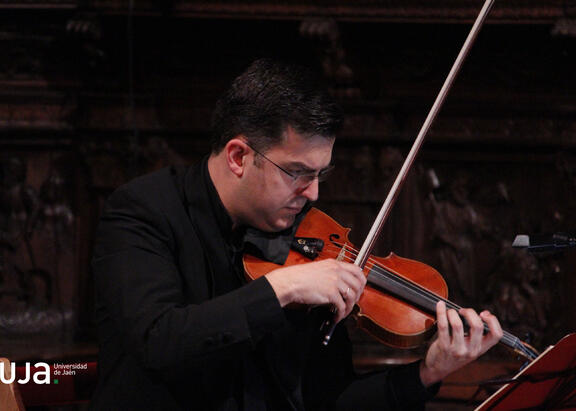 Ignacio Ábalos Ruiz, al violín. Foto: José Ignacio Fernández Entrambasaguas.