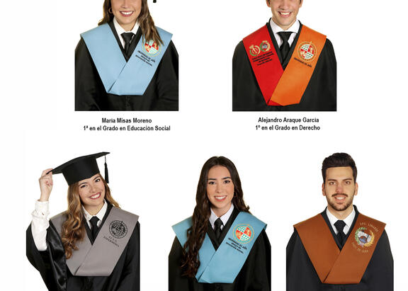 María Misas, Alejandro Araque, Luna López, Adriana Priego y Juan José Sevilla.