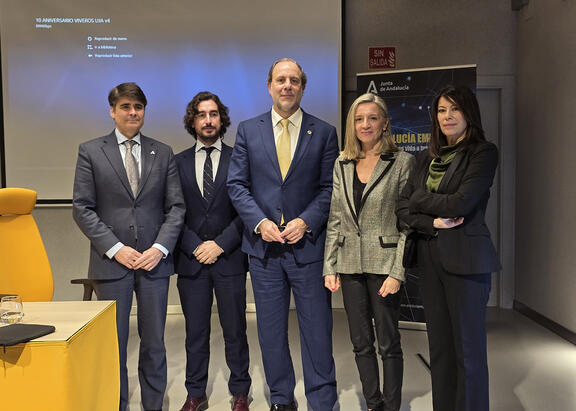 Daniel Escacena, Javier González, Nicolás Ruiz, Teresa Pérez Giménez y Rosa Vallecillo.