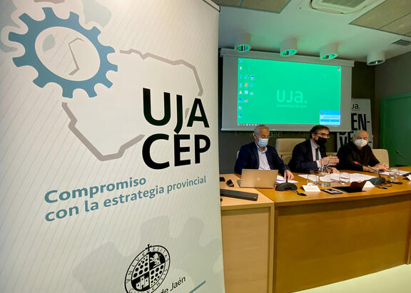 Intervención del Rector de la UJA, en la inauguración de la jornada.