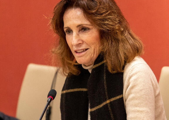 Fátima Halcón, durante su intervención. Fotografía: Fernando Mármol