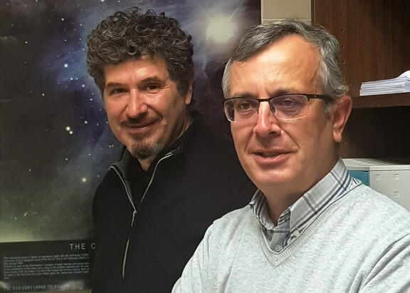 Josep Martí, en primer término, junto con Jorge Ariel Combi.