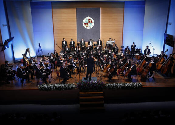 Concierto ofrecido por la Orquesta de la UJA en el Aula Magna.