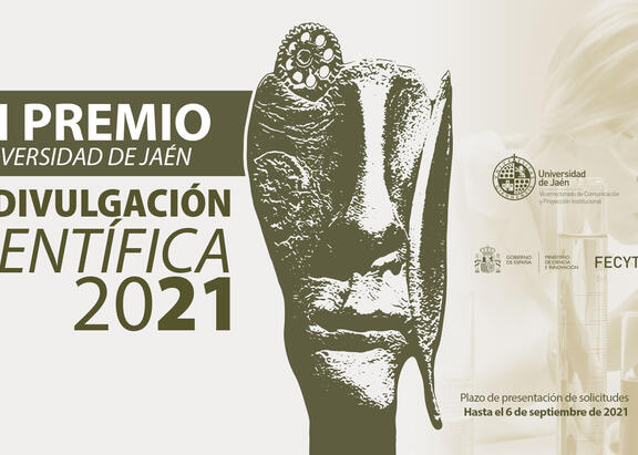 Cartel del XI Premio 'Universidad de Jaén' a la Divulgación Científica 2021.