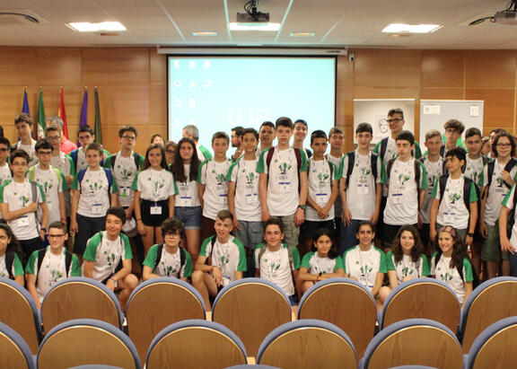 Momento de la recepción de los participantes, en la Universidad de Jaén.