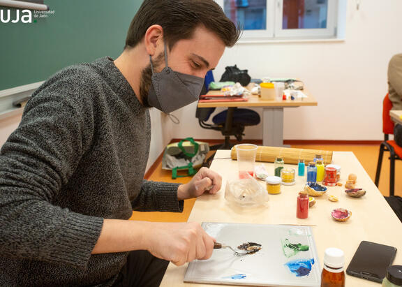 Francisco Gutiérrez, durante el taller.