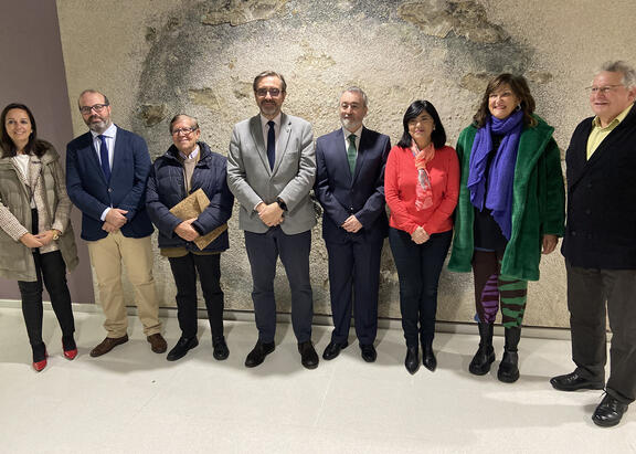 Organizadores y ponentes, en la inauguración del seminario.