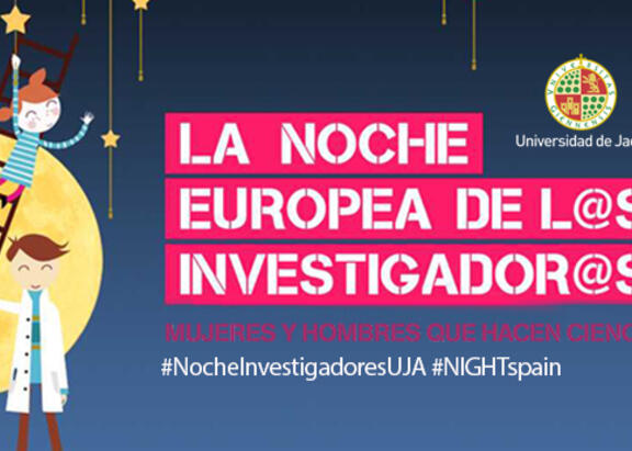 Cartel de La Noche Europea de los Investigadores.