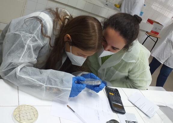 Alumnos del colegio de Cristo Rey participan en el programa MicroMundo, una novedosa actividad que busca fomentar la vocación investigadora