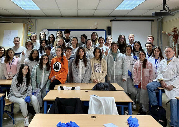 Participantes en el taller desarrollado en el IES Jabalcuz de Jaén.