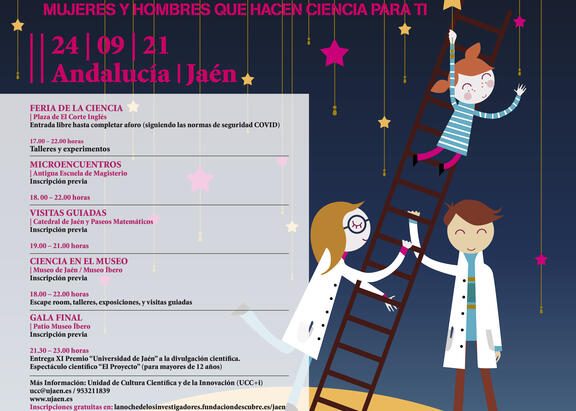 Cartel de La Noche Europea de los Investigadores 2021.