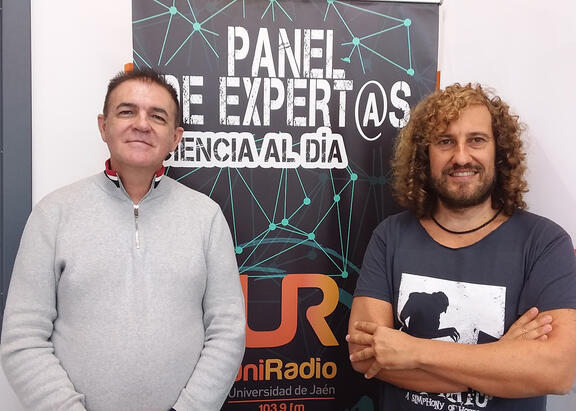 Antonio Hernández Fernández, junto a Julio A. Olivares.