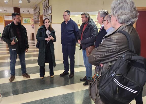 Acto inaugural de la muestra en el Colegio Veracruz de Jaén