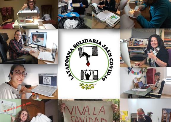 Alumnado, profesorado y egresados de la Facultad de Trabajo Social, en sus tareas dentro de la Plataforma Jaén-Covid-19
