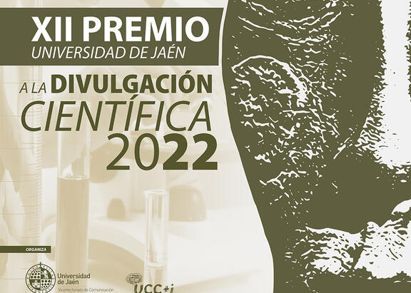 Cartel del XII Premio 'Universidad de Jaén' a la Divulgación Científica 2022.