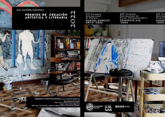 Cartel de la convocatoria de los Premios de Creación Artística y Literaria 2022.