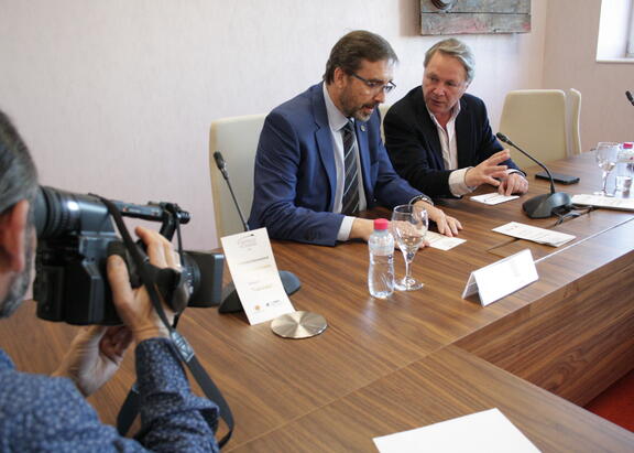 Juan Gómez y Francisco Vañó, en la presentación de la edición de 2019.