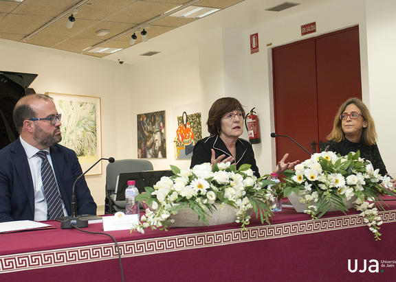 Felipe Serrano, Carmen Pardo y Mª Paz López-Peláez.