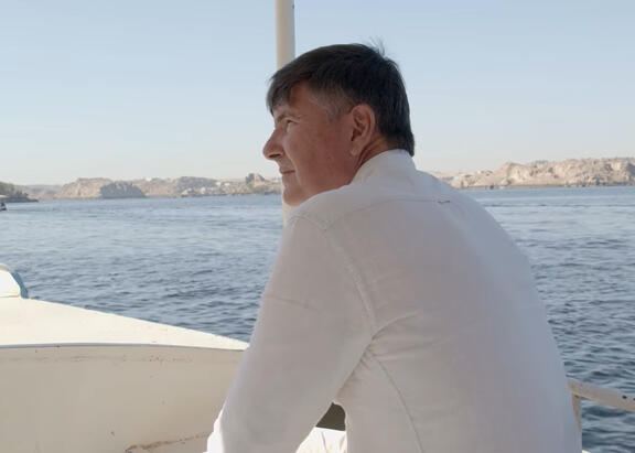 Manuel Pimentel, en el documental sobre la UJA en Egipto.