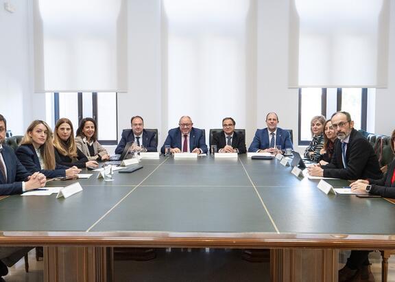 Responsables de las universidades andaluzas, en la reunión.