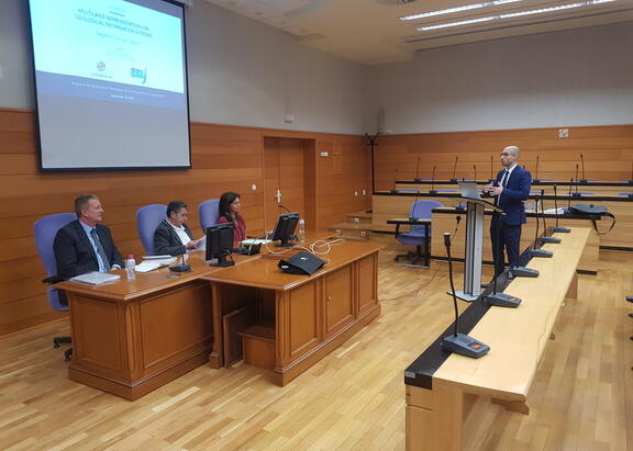 Momento de la lectura de la tesis doctoral