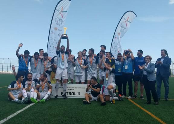 El equipo de la Universidad de Almería de Fútbol 11