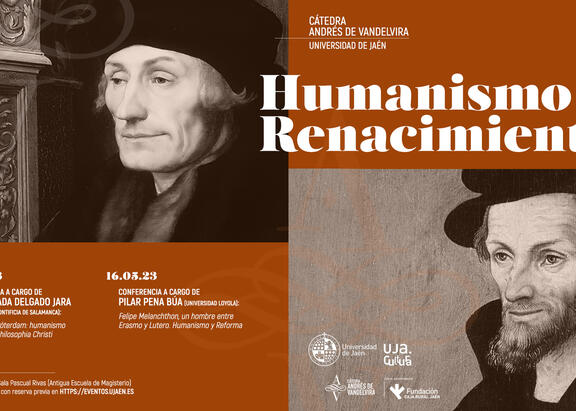 Cartel del ciclo de conferencias sobre 'Humanismo y Renacimiento'.