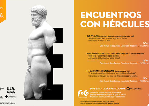 Cartel con la programación de los 'Encuentros con Hércules'