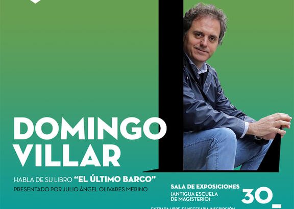 Cartel de la conferencia de Domingo Villar.