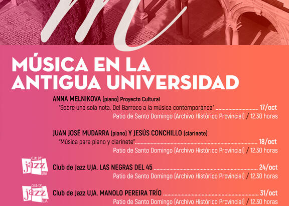 Cartel de 'Música en la Antigua Universidad'