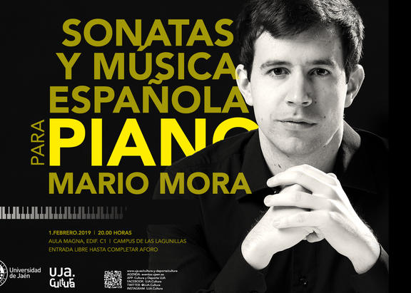El pianista Mario Mora ofrece mañana un concierto en el Aula Magna de la Universidad de Jaén
