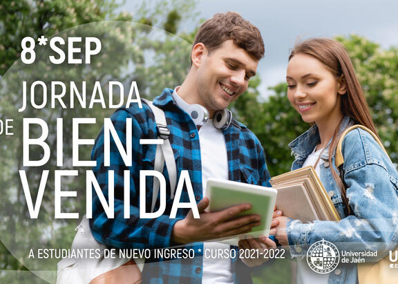 Cartel de la Jornada de Bienvenida a estudiantes de nuevo ingreso.