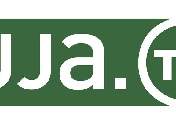 Logotipo de 'UJA TV'.