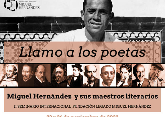 Cartel del II Seminario Internacional Fundación Legado Miguel Hernández.
