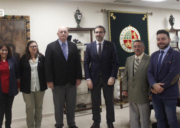 De izquierda a derecha: María Luisa Grande, María José Calero, David Cuesta, Juan Gómez, Víctor René Navarro y Sebastián Bruque: Foto: José Ignacio Fernández Entrambasaguas.