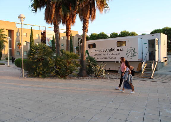 La unidad móvil del SAS, en septiembre de 2021.