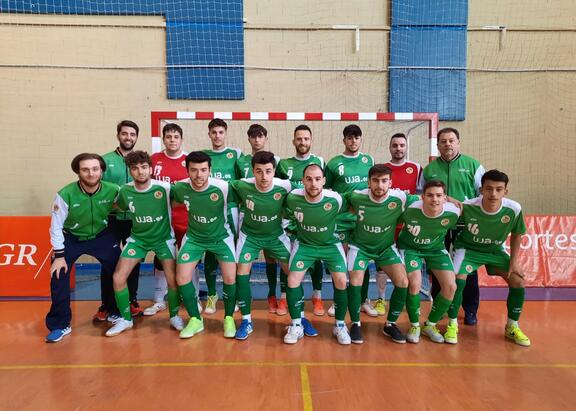El equipo masculino de  fútbol sala.